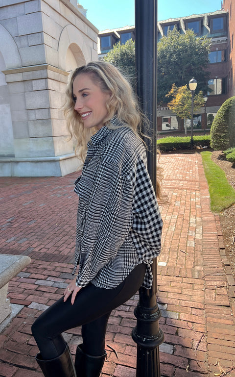 Gingham What They Want Shacket