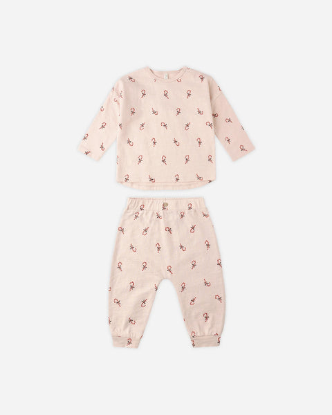 Candy Canes Long Sleeve Tee + Pant Set