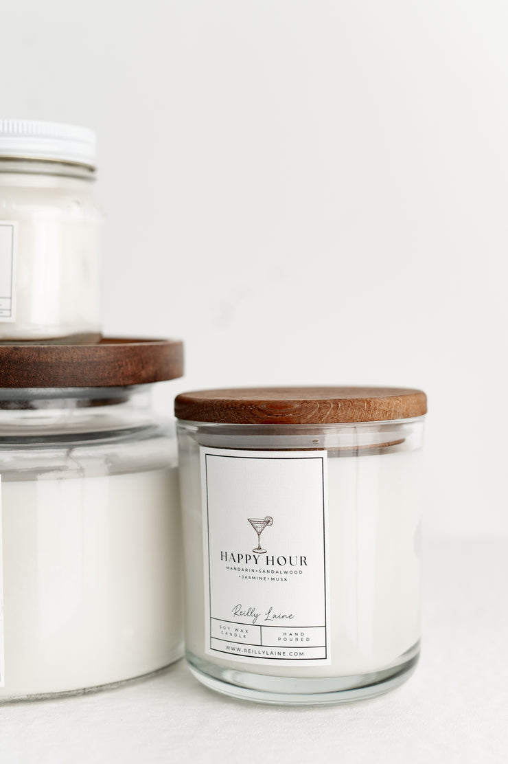 Happy hour candle