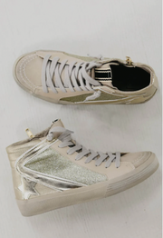 Roxanne Gold Distressed Sneaker