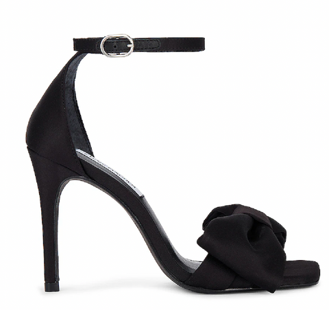 TRUSTY Black Satin Heels