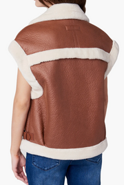 FIRST SIGHT FAUX LEATHER VEST