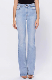 The 3124 Light Blue High Rise Flare Denim