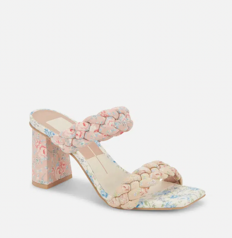 Paily Pink Floral Heels