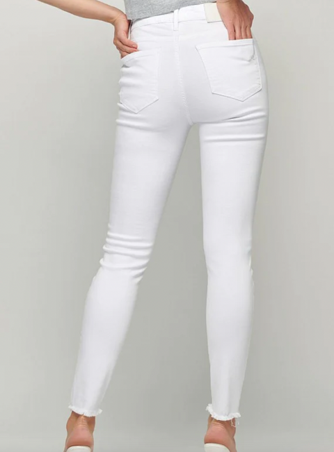 The 1362 High Rise White Denim