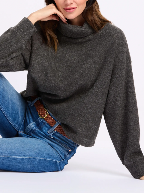 Everyday Cozy Pullover Sweater - Charcoal