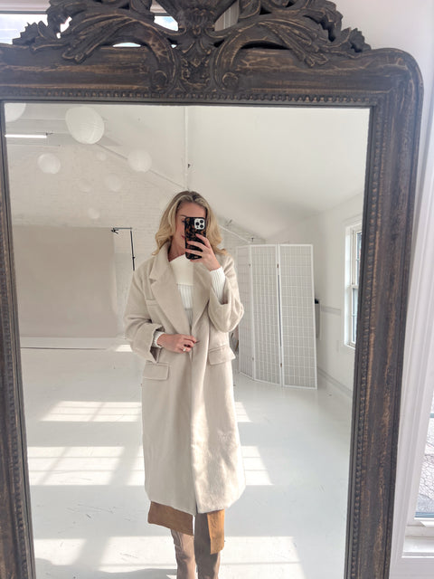 Andrea Single Button Oversized Coat