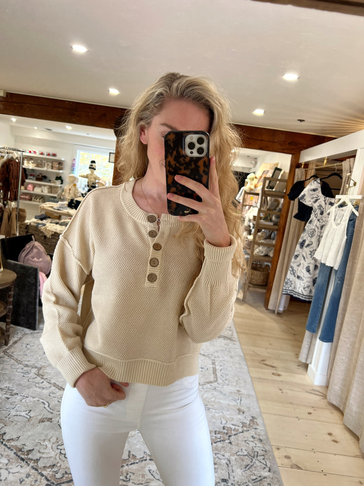 Wild and Free Pullover Sweater - Natural