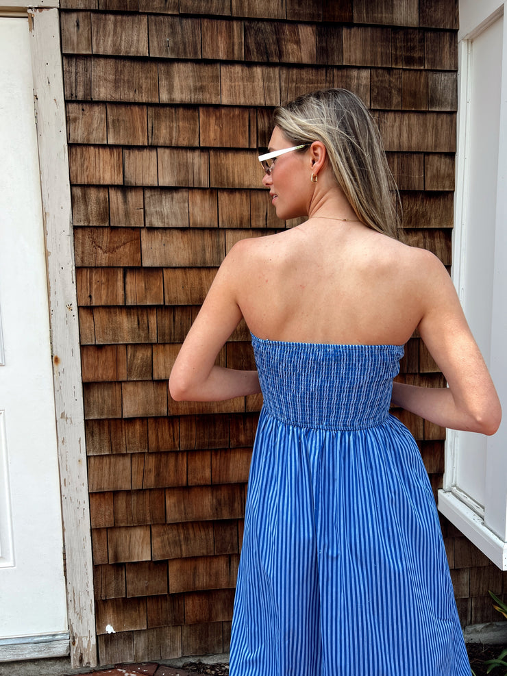 Wave Runner Strapless Midi