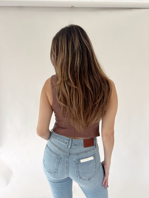 Gianna Vegan Leather Vest