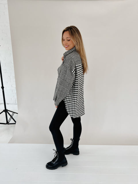 Gingham What They Want Shacket