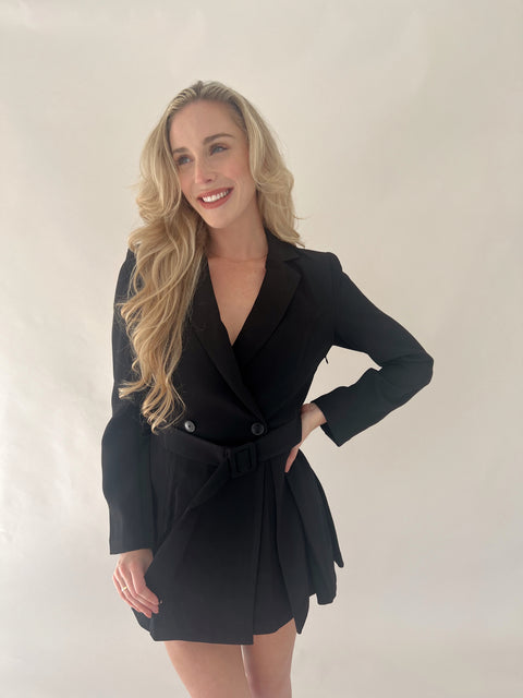 I Mean Business Blazer Romper