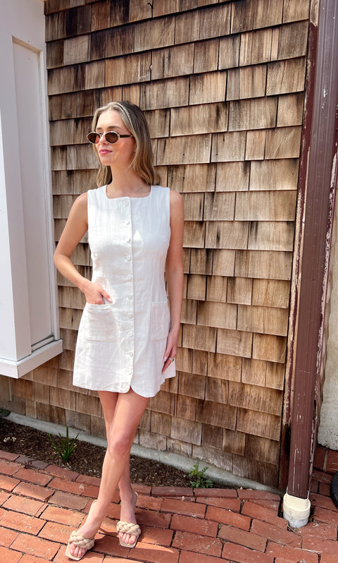 Linen Living Button Down Dress