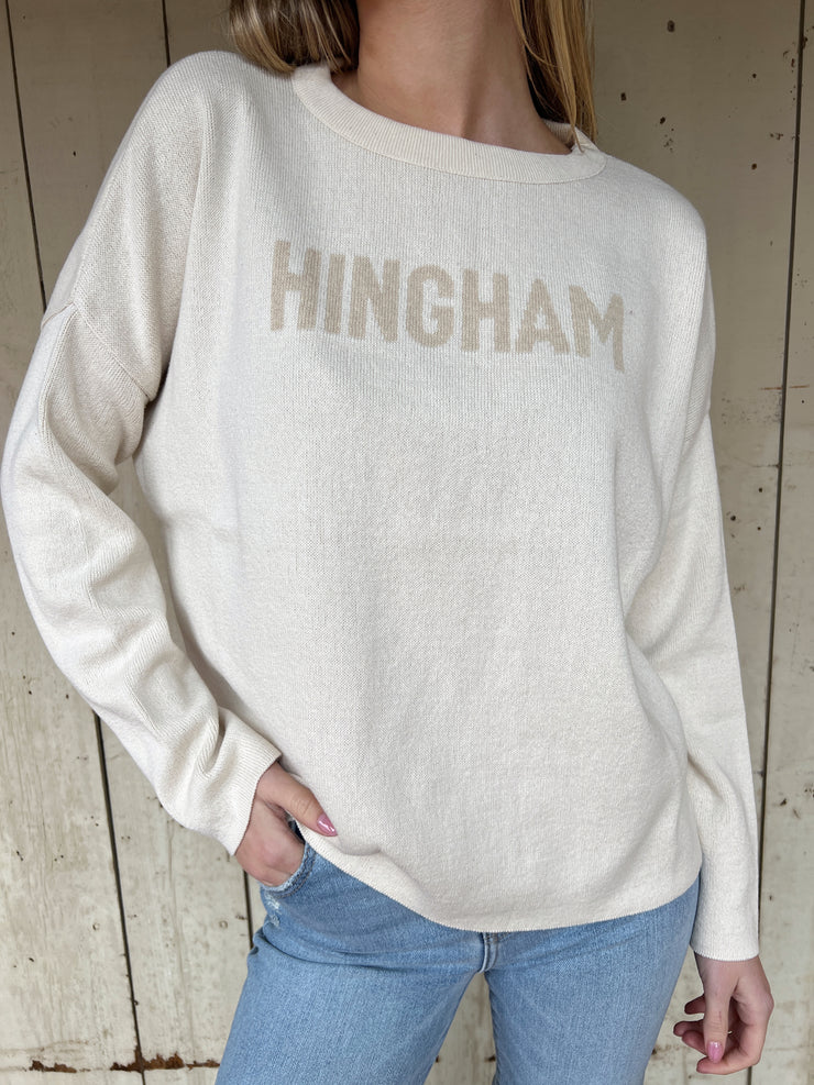 Hingham Everyday Relaxed Sweater -Natural/Camel