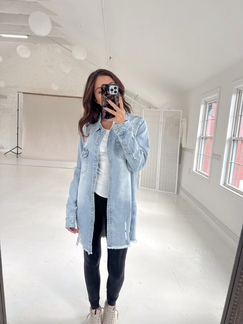 Gone Country Denim Shacket