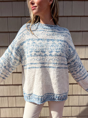 Dani Pattern Sweater in Cloud Combo