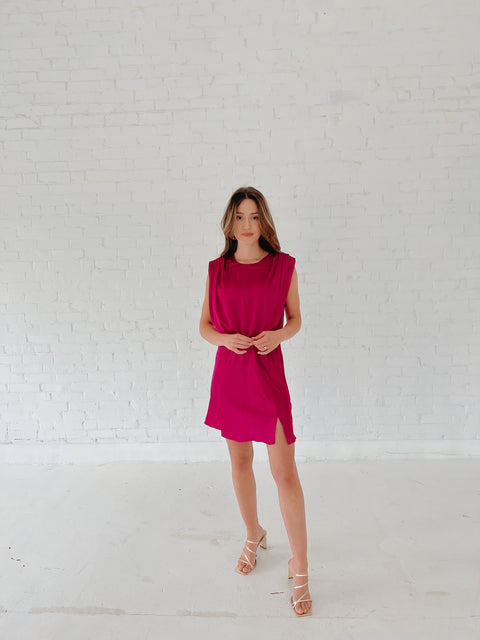 Satin Strong Shoulder Mini