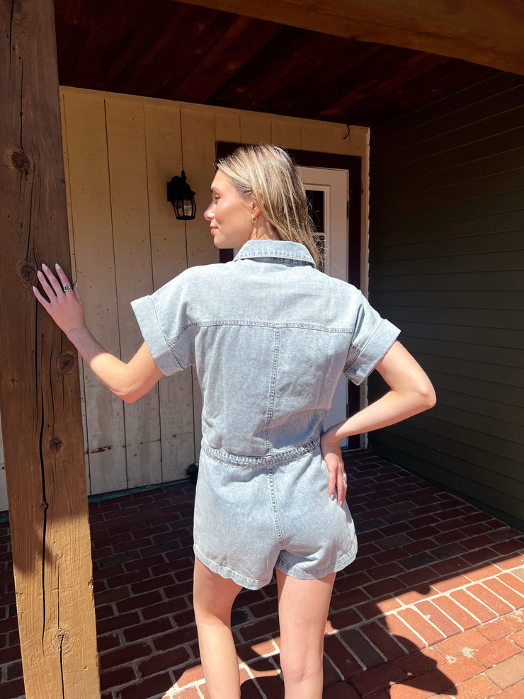 Surfside Denim Romper