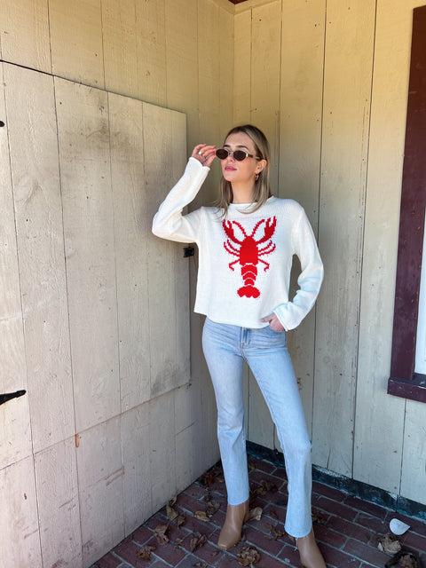 Lobster Sweater - Ivory