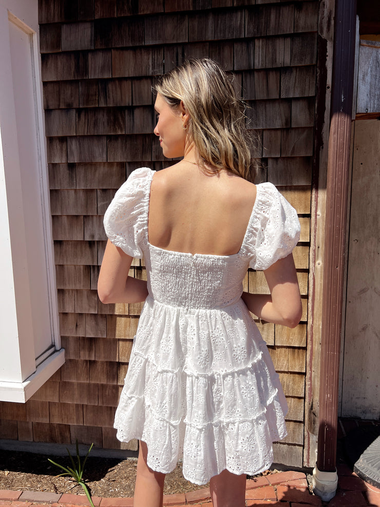 Laters Baby Eyelet Mini Dress