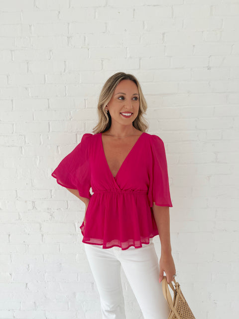Flutter Short Sleeve Top