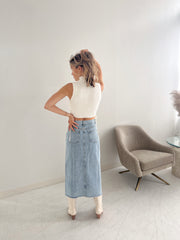 Weekend Vibe Top White