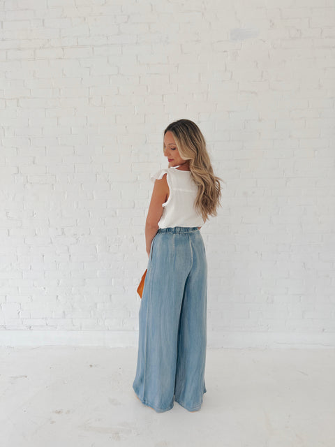 Quarter to 5 Wide Legged Pants