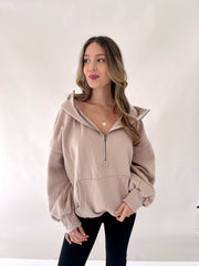 Cute n' Cozy Hoodie - Taupe