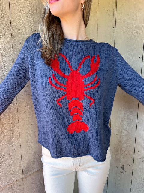 Lobster Sweater - Navy