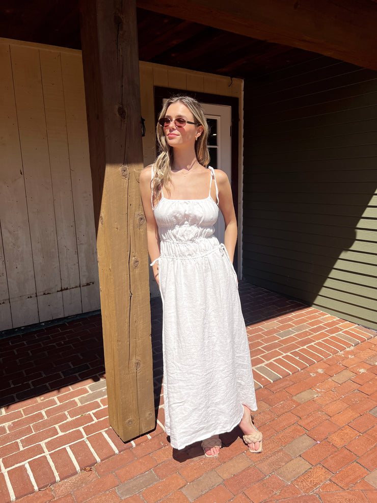 Nantucket Linens Midi Dress - Off White