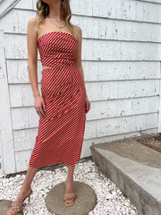 Casa Amour Skirt - Red/Ivory