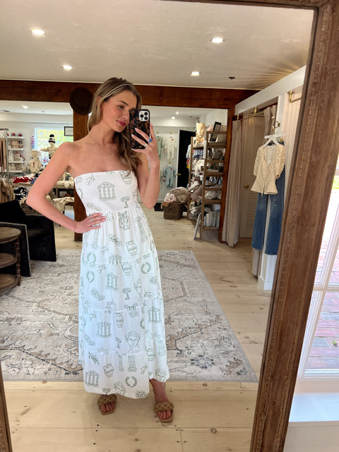 Set The Trend Strapless Maxi