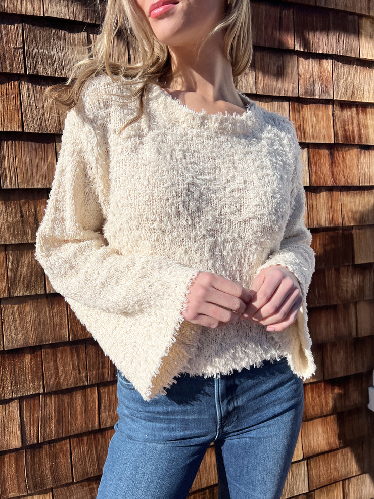 Maybell Sweater Top - Ivory