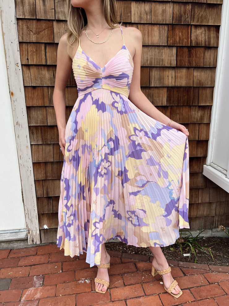 Blythe Dress - Purple Multi Print