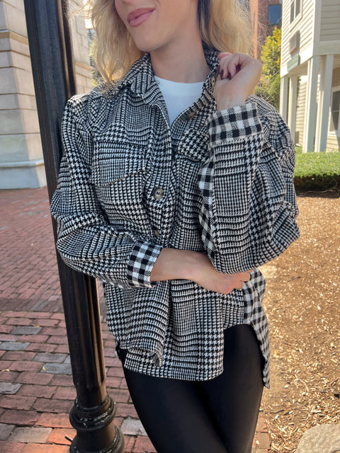 Gingham What They Want Shacket