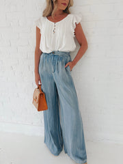 Quarter to 5 Wide Legged Pants