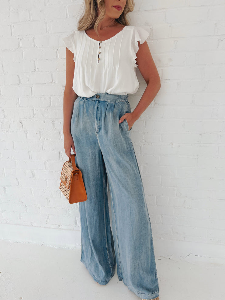 Quarter to 5 Wide Legged Pants