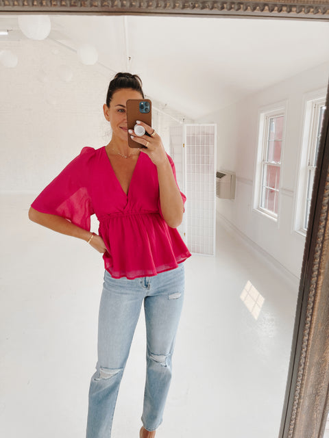 Flutter Short Sleeve Top