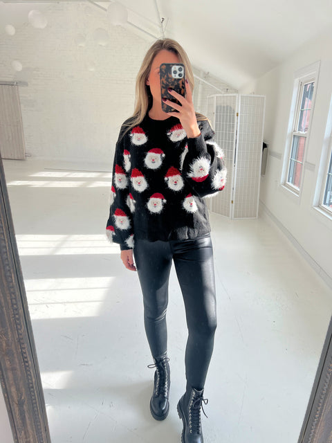Santa Claus Sweater - Black