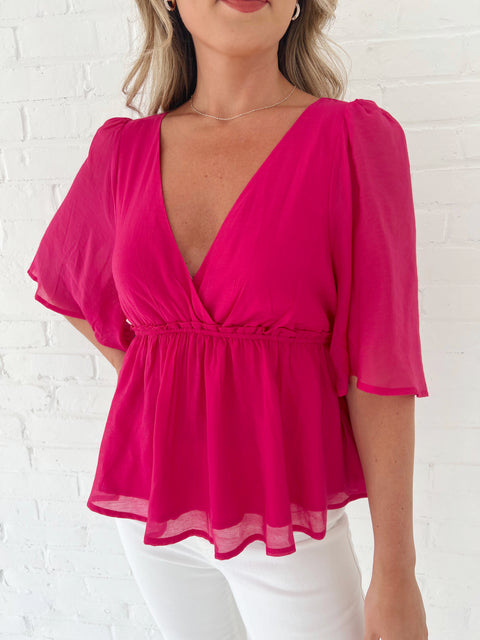 Flutter Short Sleeve Top