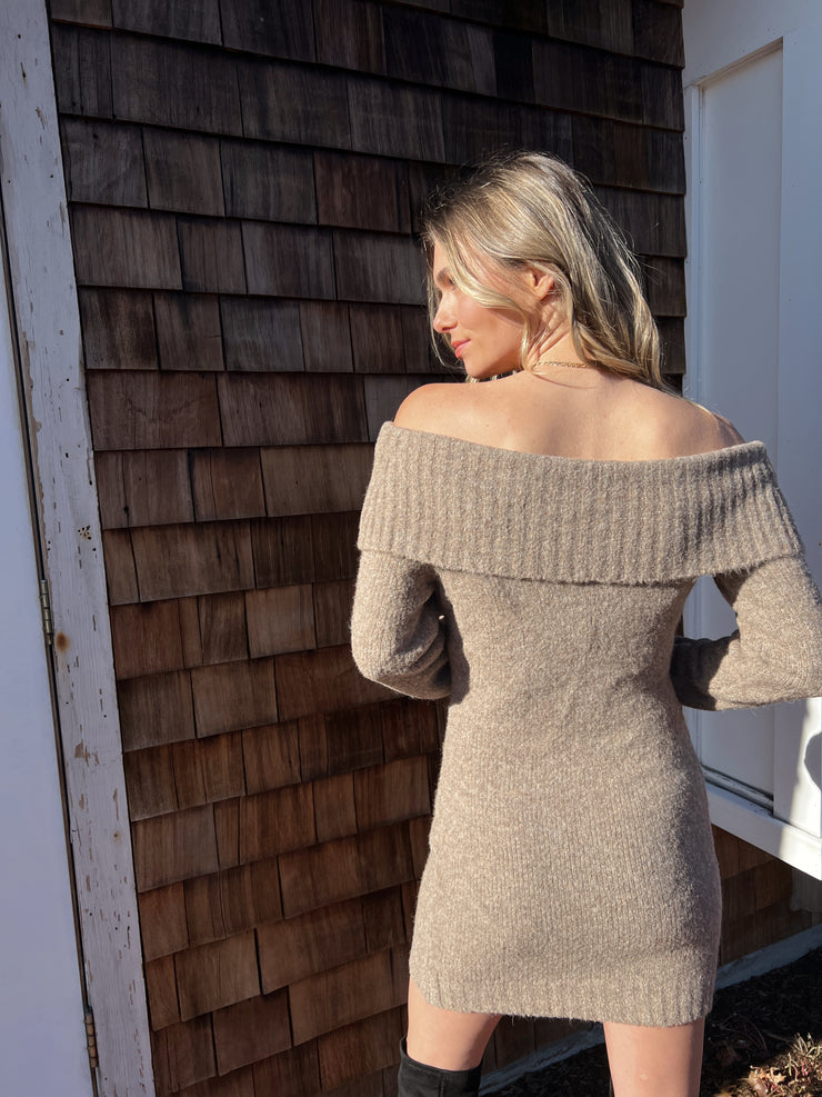 Leya sweater dress Taupe