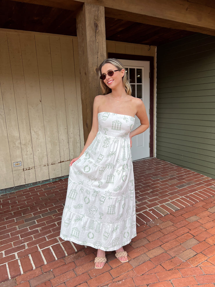 Set The Trend Strapless Maxi