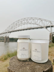 Over the Bridge Candle Label