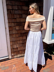 Dreaming of Linen Maxi Skirt - Off White