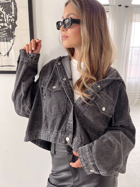 Back to BC Denim Hoodie