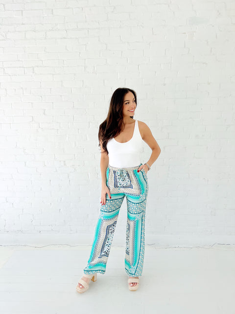 Jade Paisly Pant