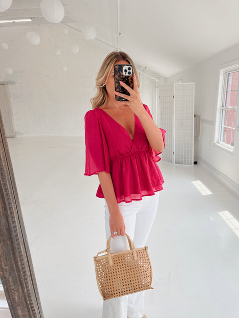 Flutter Short Sleeve Top