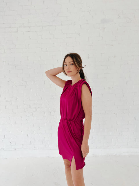 Satin Strong Shoulder Mini