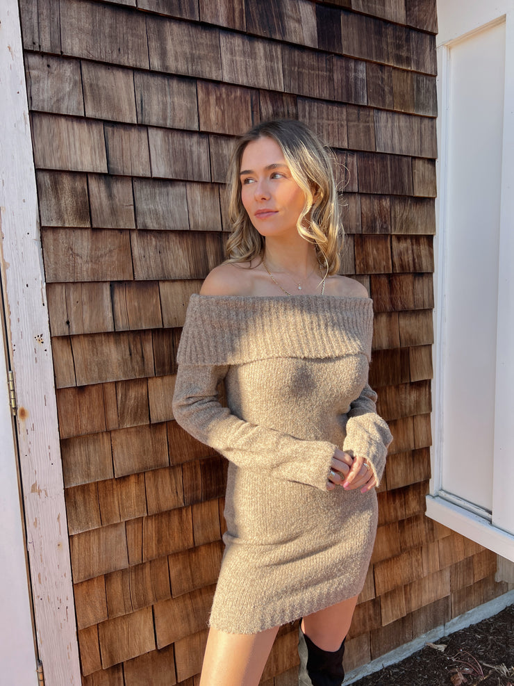 Leya sweater dress Taupe