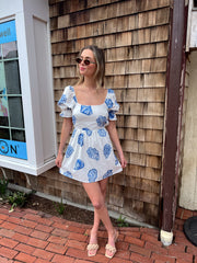 Seashell Shore Open Back Mini Dress